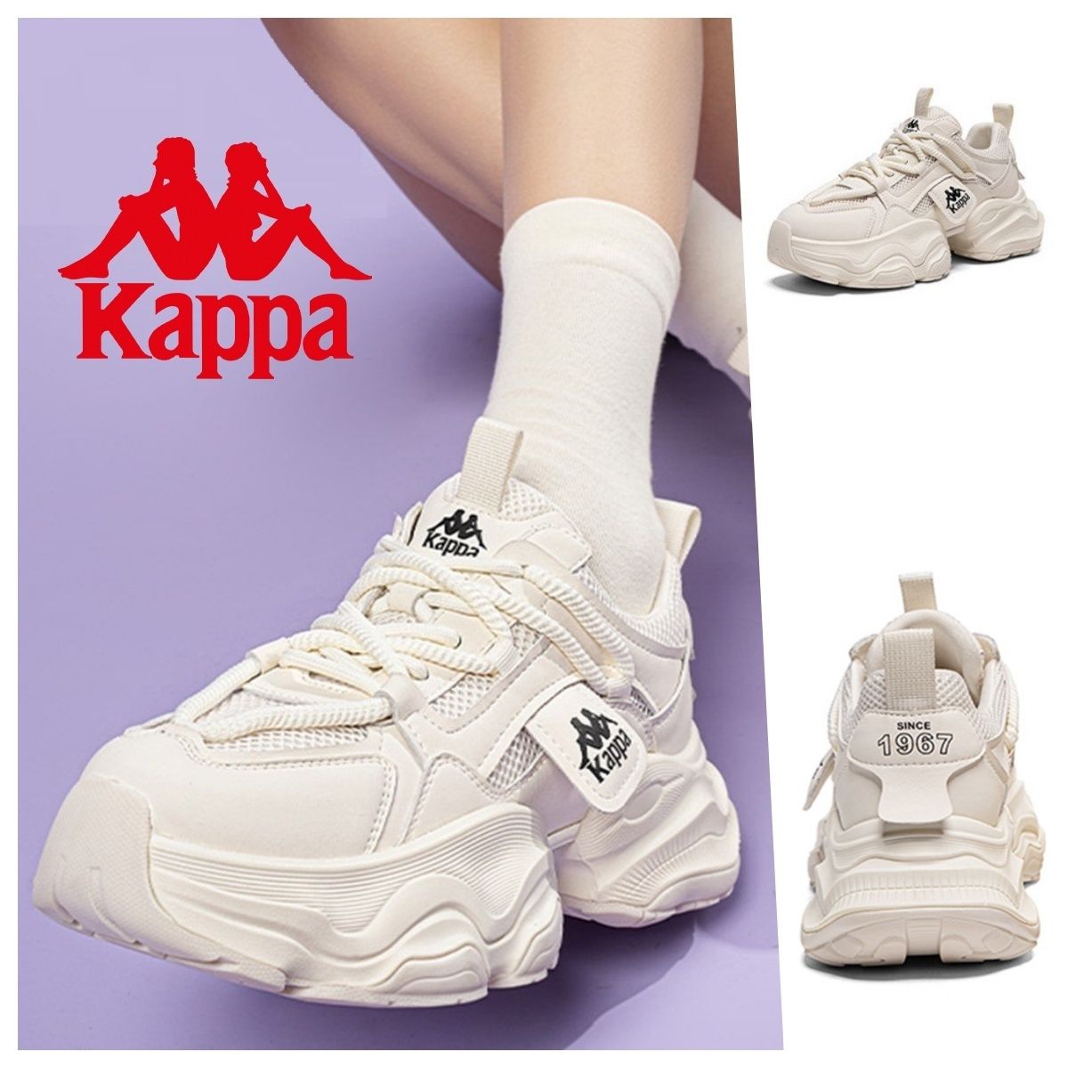 Kappa(カッパ)スニーカー厚底ダッドスニーカー韓国風男女兼用