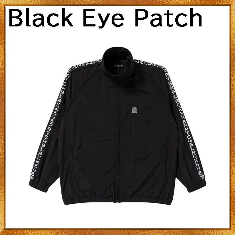 すぐ届く Black Eye Patch KANJI TAPED NYLON TRACK JACKET すぐ届く Black Eye Patch KANJI TAPED NYLON TRACK JACKET