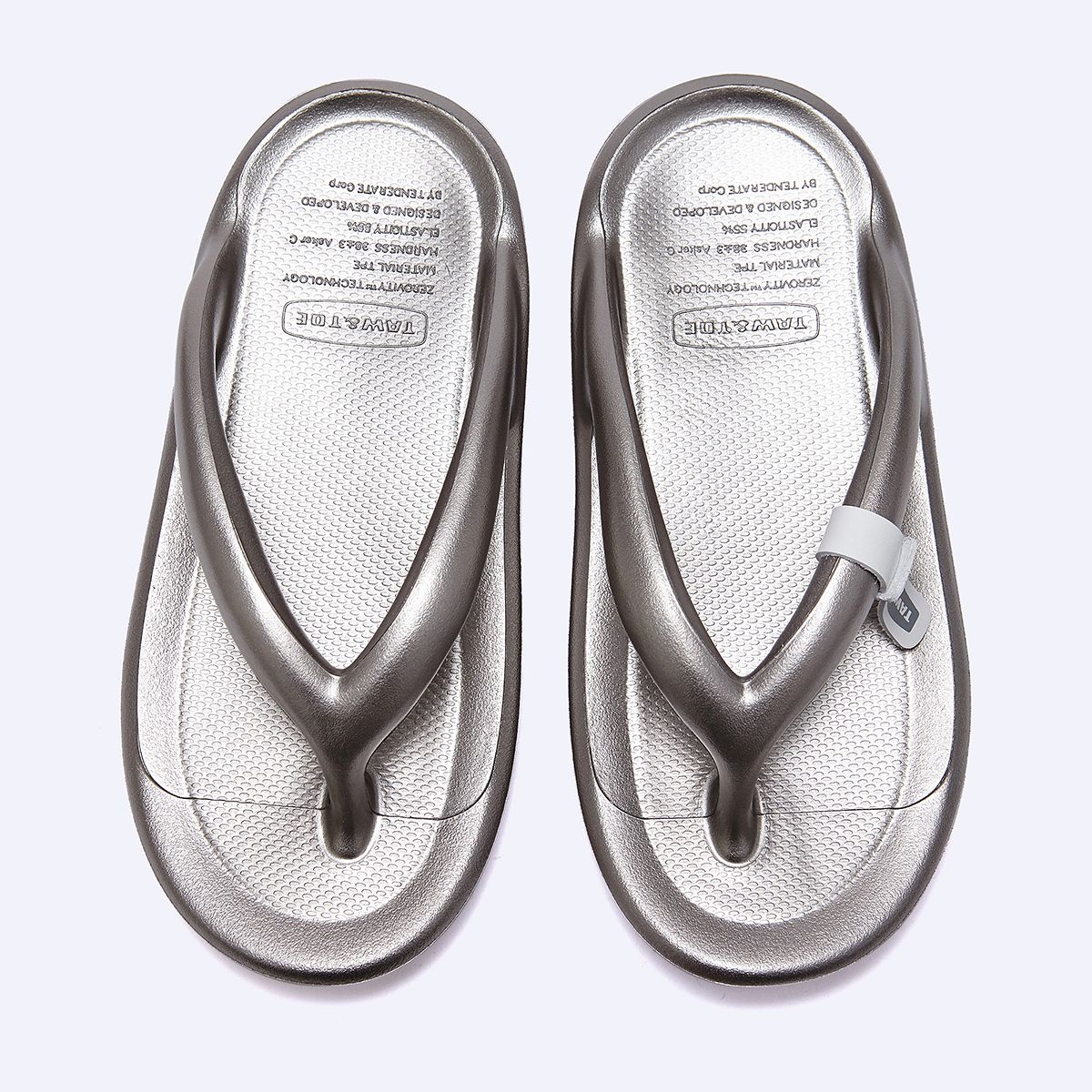 ☆[TAW&TOE]☆Taw&Toe Flip Flop Zerovity OG Silver☆男女兼用