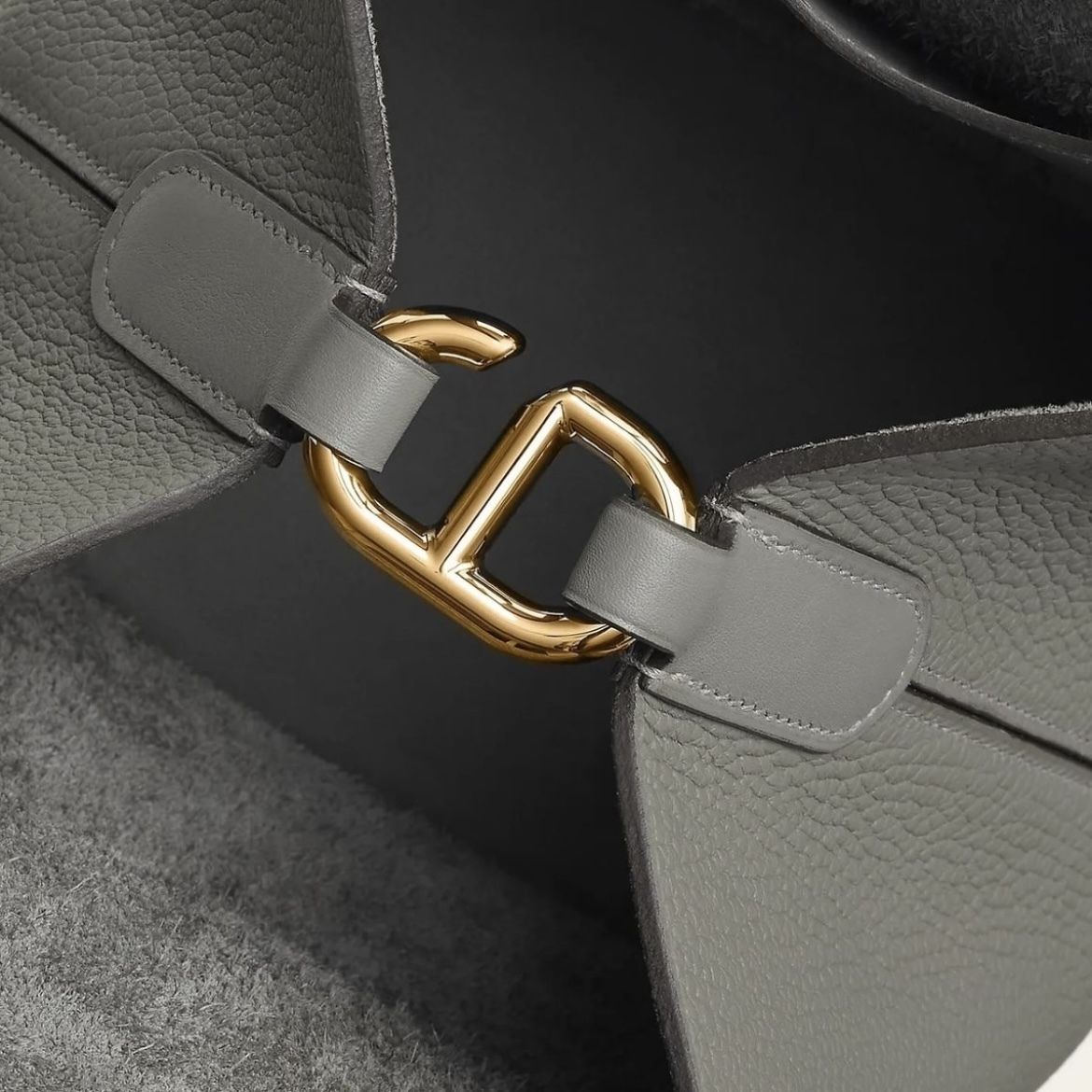 HERMES エルメス インザループ PM ハンドバッグ グリメイヤー エルメス インザループ 23 グリメイヤー/ゴールド金具 トリヨン
