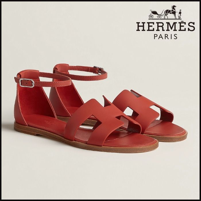 □抜群のフィット感【 HERMES 】サンダル Santorini (HERMES