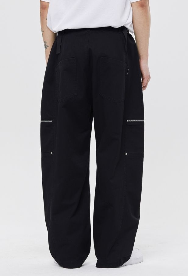 [ROMANTIC CROWN]★24SU★韓国人気★BIKER WASHED WIDE PANTS ROMANTIC CROWN】24SU☆ BIKER WASHED WIDE PANTS (ROMANTIC
