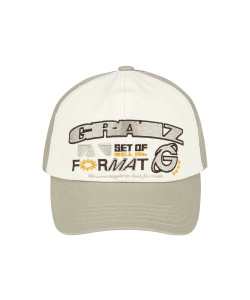 ★送料・関税込★GRAILZ★FORMAT TRUCKER MESH CAP★ GRAILZ】FORMAT TRUCKER MESH CAP [BEIGE] (キャップ) 106047590