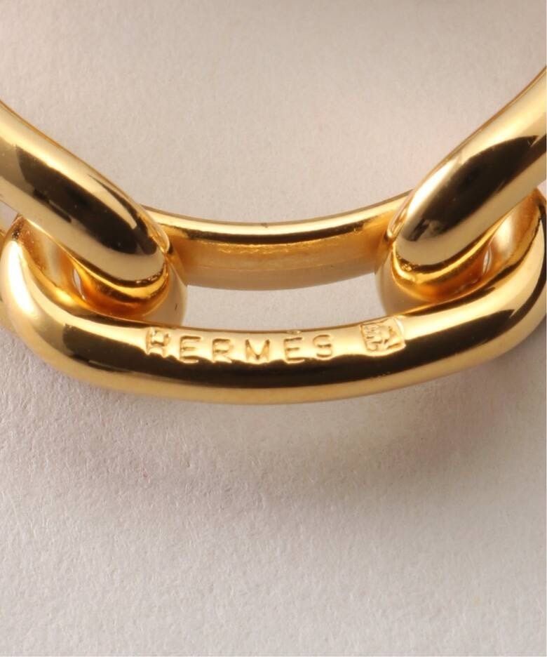 【リングにもなる】 スカーフリング HERMES レガテ レガタ HERMES 【新品同様】エルメス レガート シェーヌダンクル