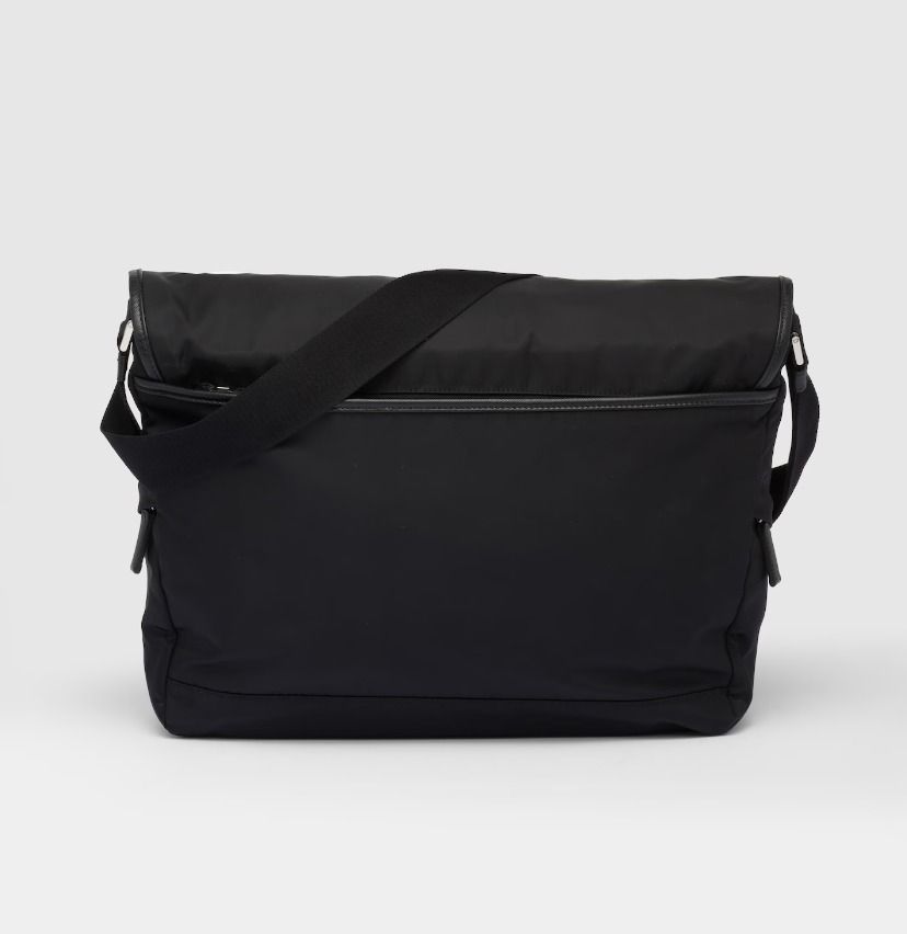 ★プラダ★ Re-Nylon レザー メッセンジャー バッグ Re-Nylon xサフィアーノレザー ショルダーバッグ