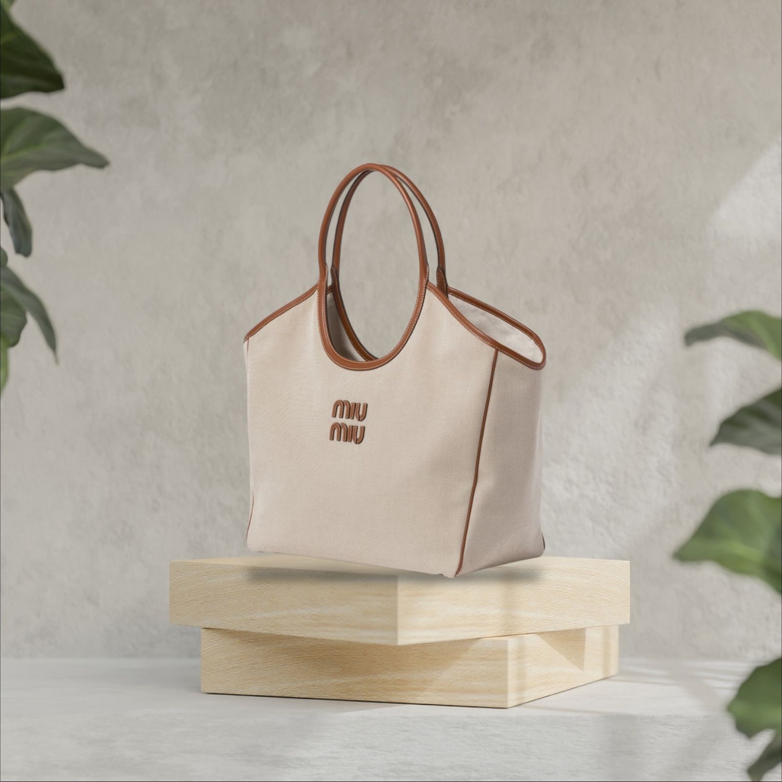 MiuMiu＊IVY denim bag ファブリック トートバッグ＊送料込