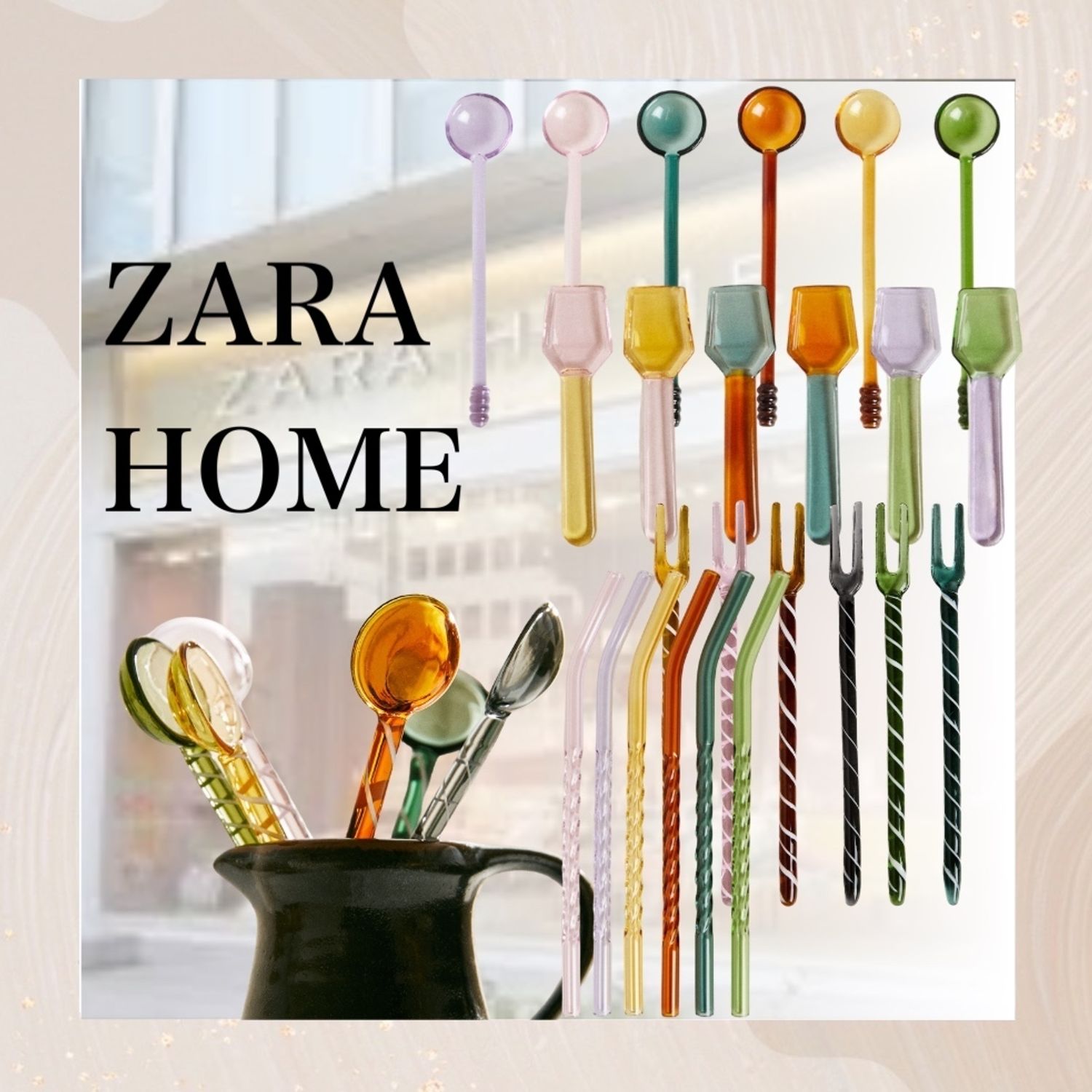 ZARA HOME】ガラス カトラリー （x 6 セット） (ZARA HOME/カトラリー 