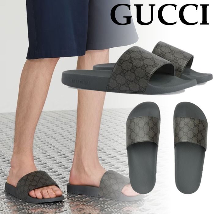 国内直営**GUCCI** GG メンズ スライドサンダル (GUCCI/サンダル