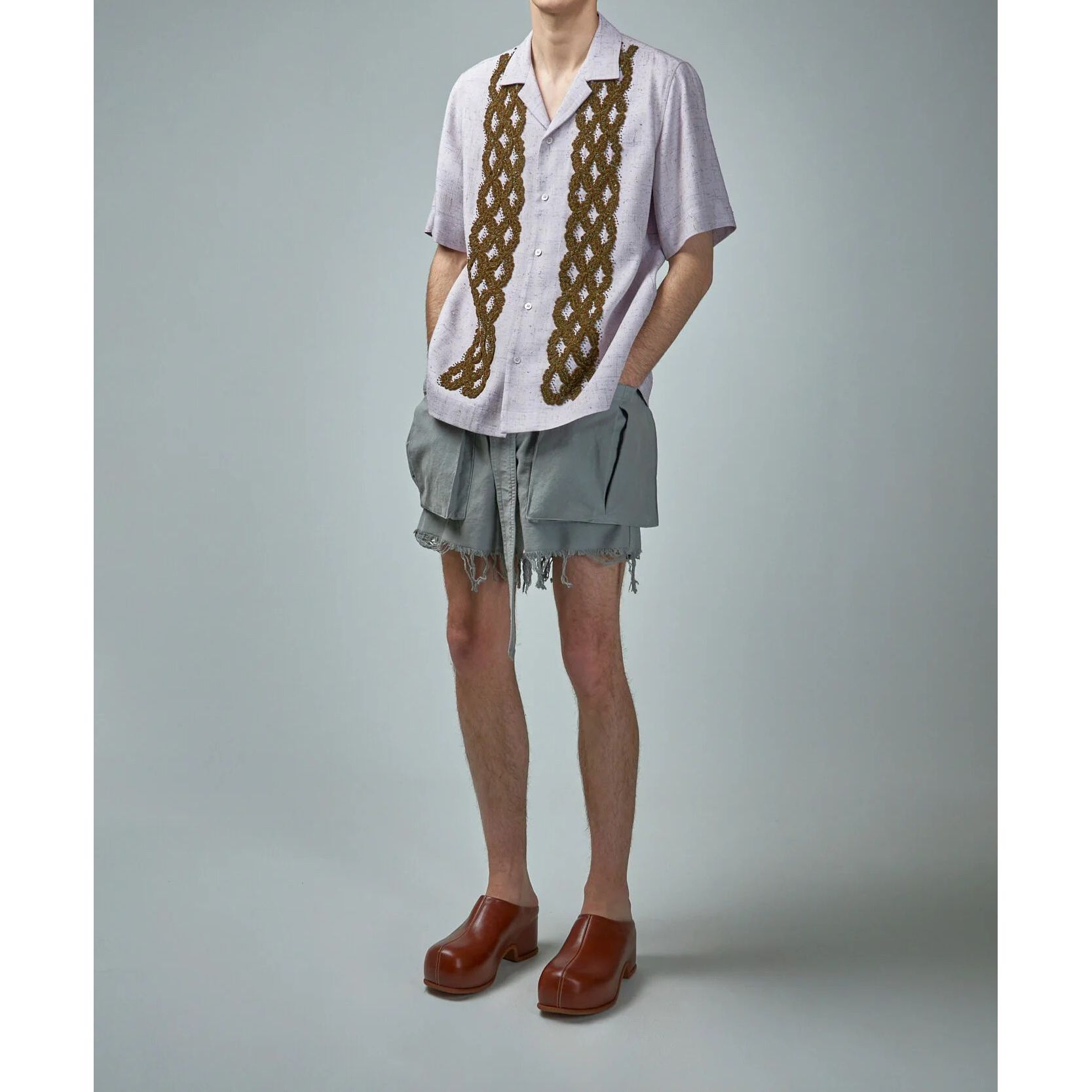 美品】半袖シルクシャツ 2024SS Dries Van Notten ドリス