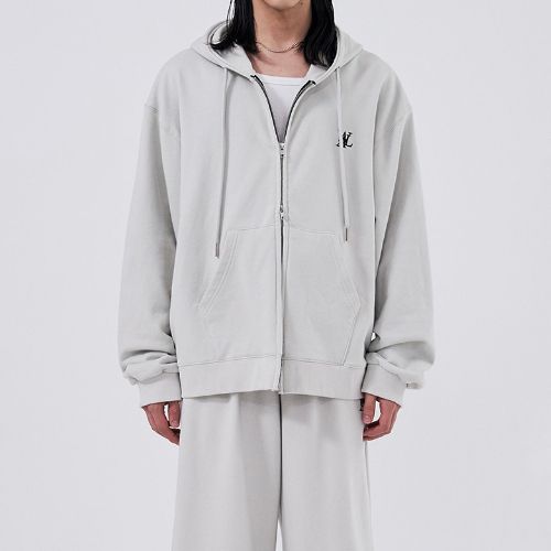 ★2024SS★WOOALONG★Signature nylon light weight hood jumper ☆2024SS新作☆WOOALONG☆Signature hood zip-up (WOOALONG