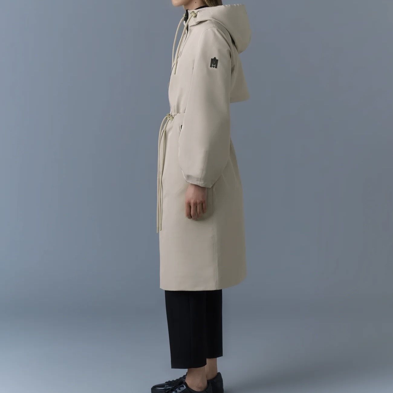 【MACKAGE】MEKELLE レインコート Mekelle-Z, Long recycled technical rain coat | Mackage® US