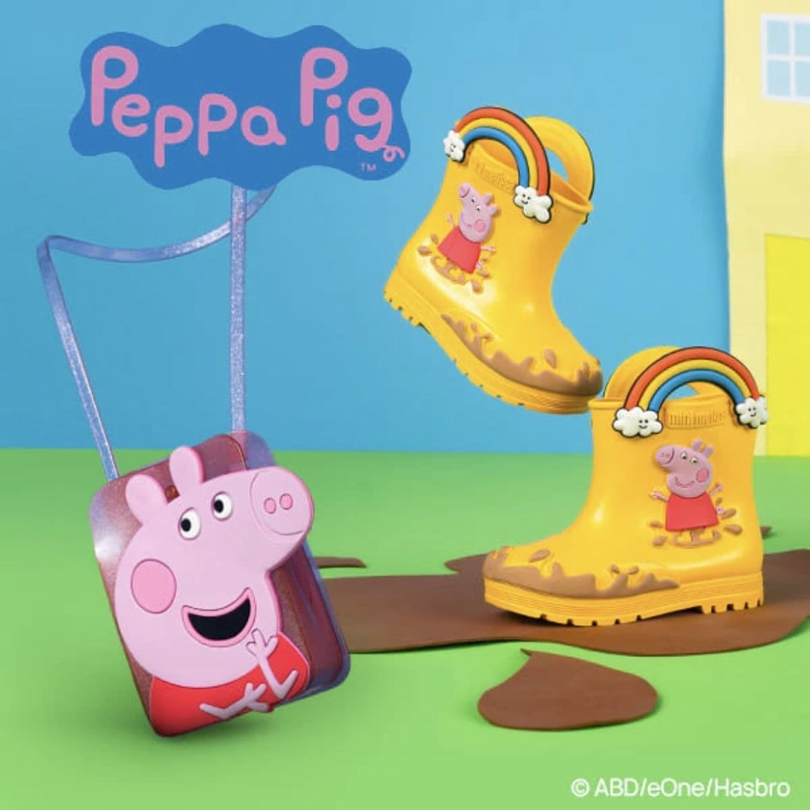 ◆mini melissa◆追跡付送料込♪アニマル&スターベビー長靴 Melissa x Peppa Pig コラボ】軽量ベビー&キッズレインブーツ