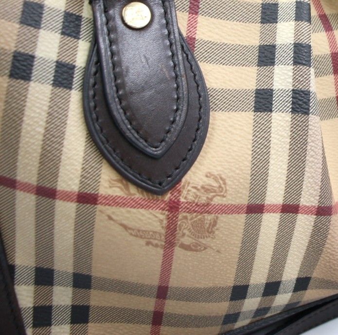 Burberry ヘイマーケットチェック トートバッグ 2WAY 中古 Burberry ヘイマーケットチェック トートバッグ 2WAY 中古