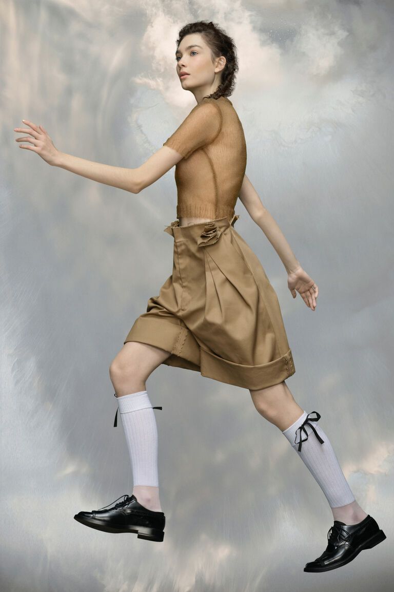 maison margiela メゾンマルジェラ エプロン　ニット　アイボリー maison margiela メゾンマルジェラ エプロン ニット アイボリー