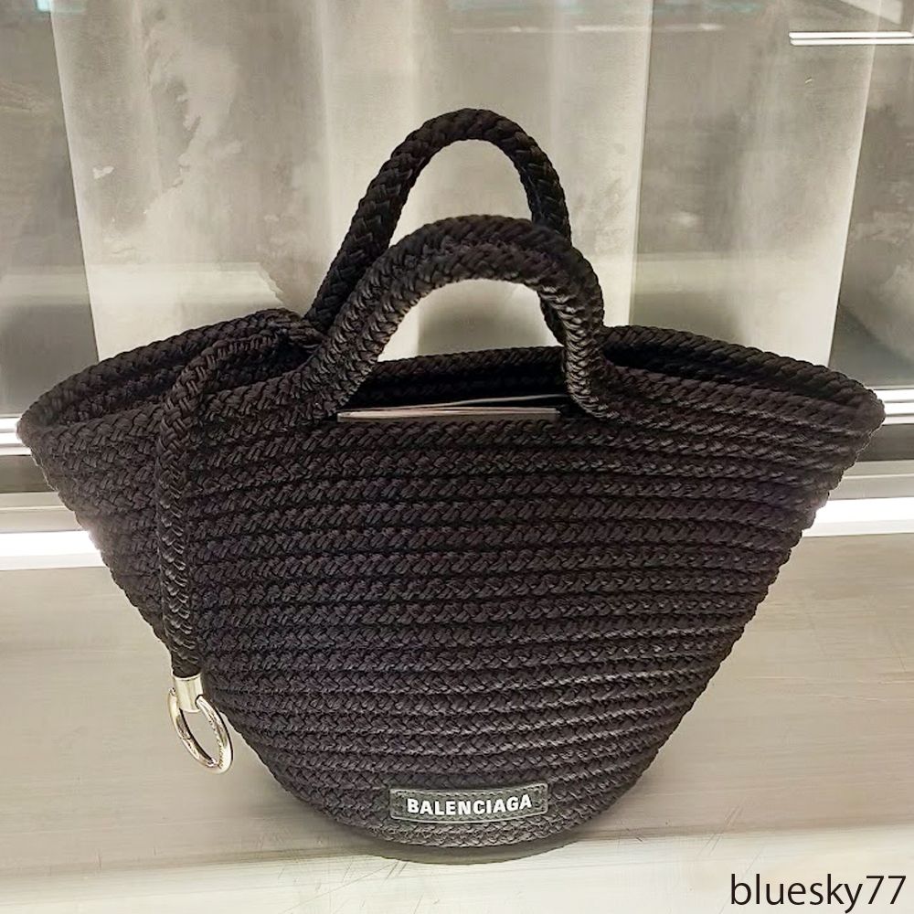 すぐ届く！BALENCIAGA IBIZA スモール ストラップ付きバスケット