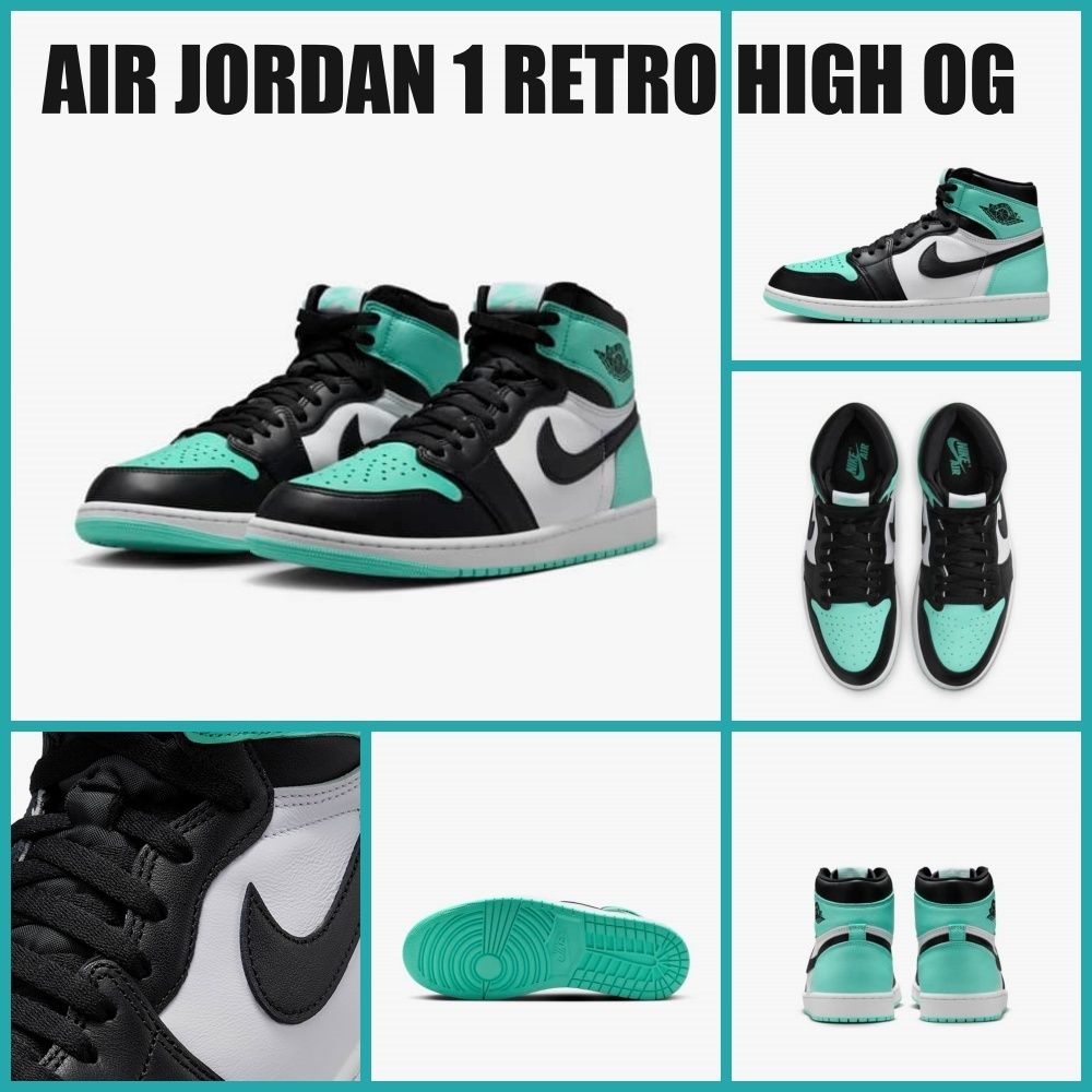 Nike Air Jordan 1 Retro High Green Glow Black DZ5485-130