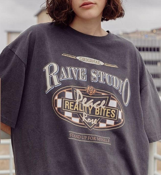 RAIVE ビンテージ アートワーク Tシャツ (RAIVE/Tシャツ