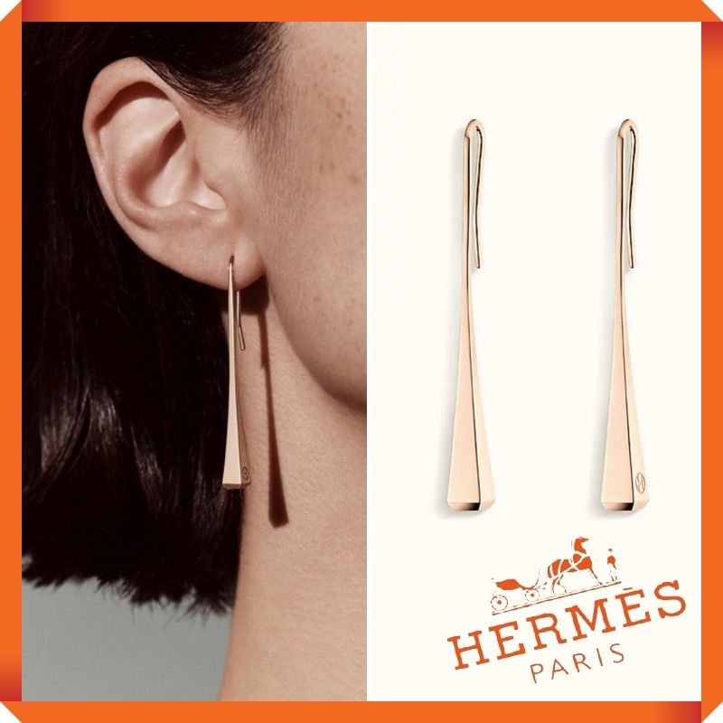 ≪25SS★≫HERMES ピアス Mini Clous Hermès Clou d'H ring, small model | Hermès USA