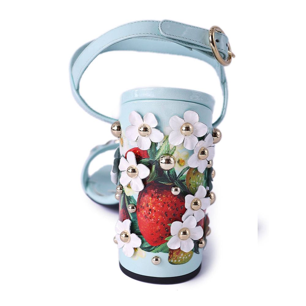 D&G サンダル チャンキーヒール イチゴ フラワー【国内発送