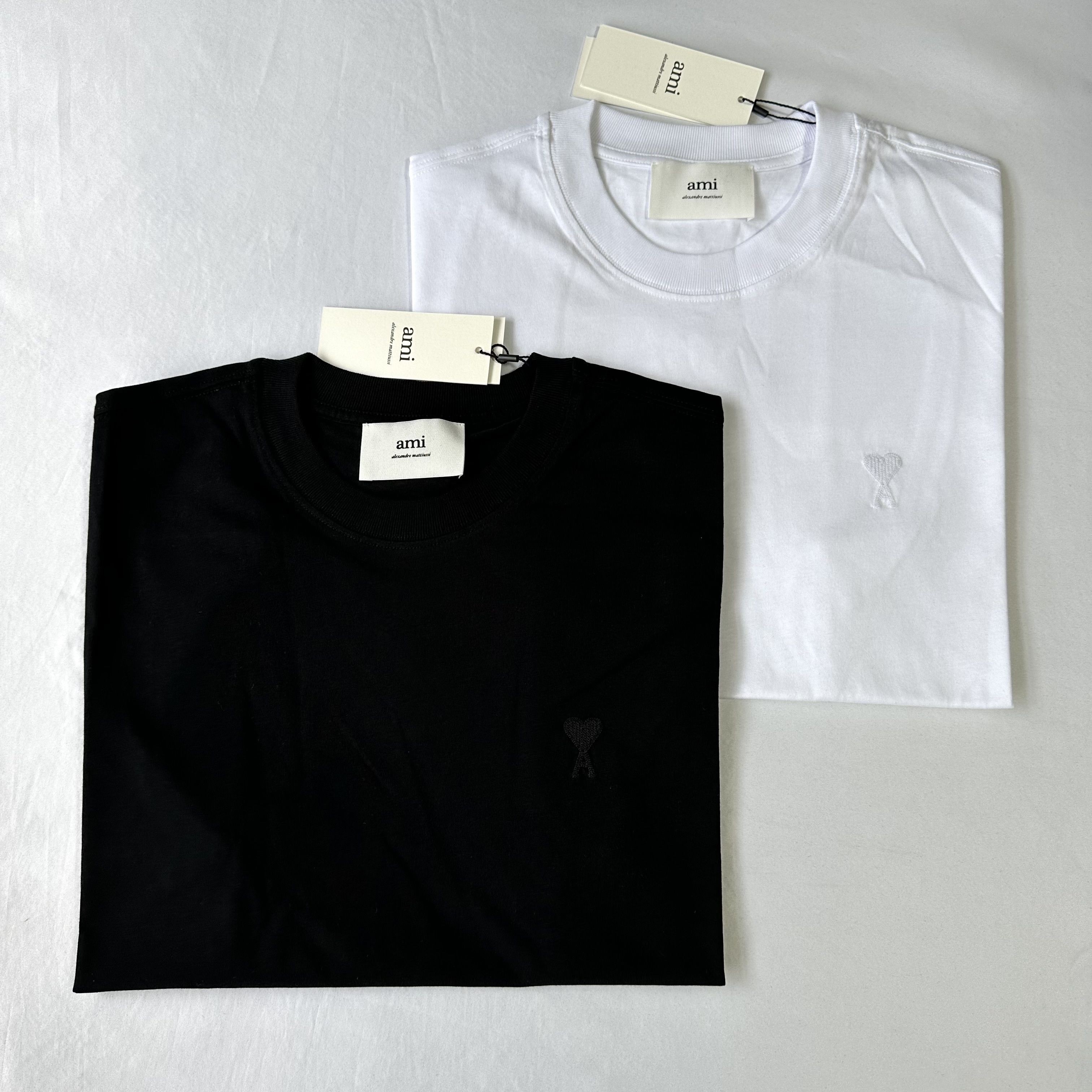 【あす楽対応】 AMI 関税込 DE Tシャツ オーガニックコットンジャージー COEUR トップス
