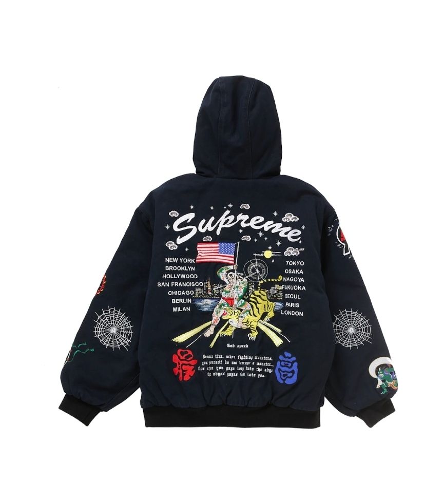 シュプリーム x ヤンキースのゴアテックスのジャケットが発売