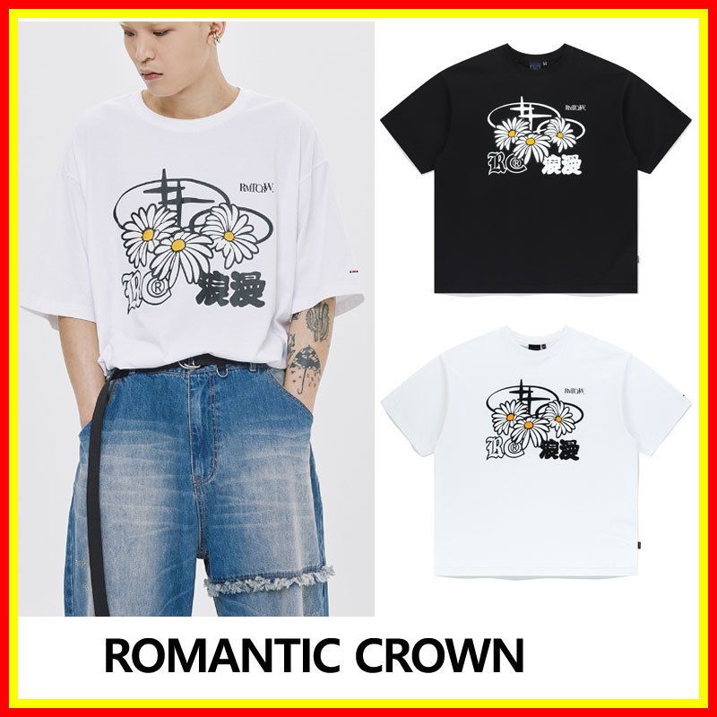 [ROMANTIC CROWN] TRIPLE DAISY MIXED LOGO TEE SHIRT/追跡付 TRIPLE DAISY MIXED LOGO TEE SHIRT - ROMANTIC CROWN | 60