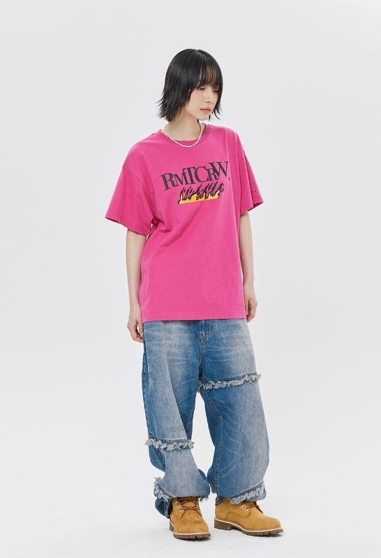 [ROMANTIC CROWN] BLAZE REEL TIGER TEE SHIRT/追跡付 ROMANTIC CROWN] BLAZE REEL TIGER TEE SHIRT/追跡付 (ROMANTIC
