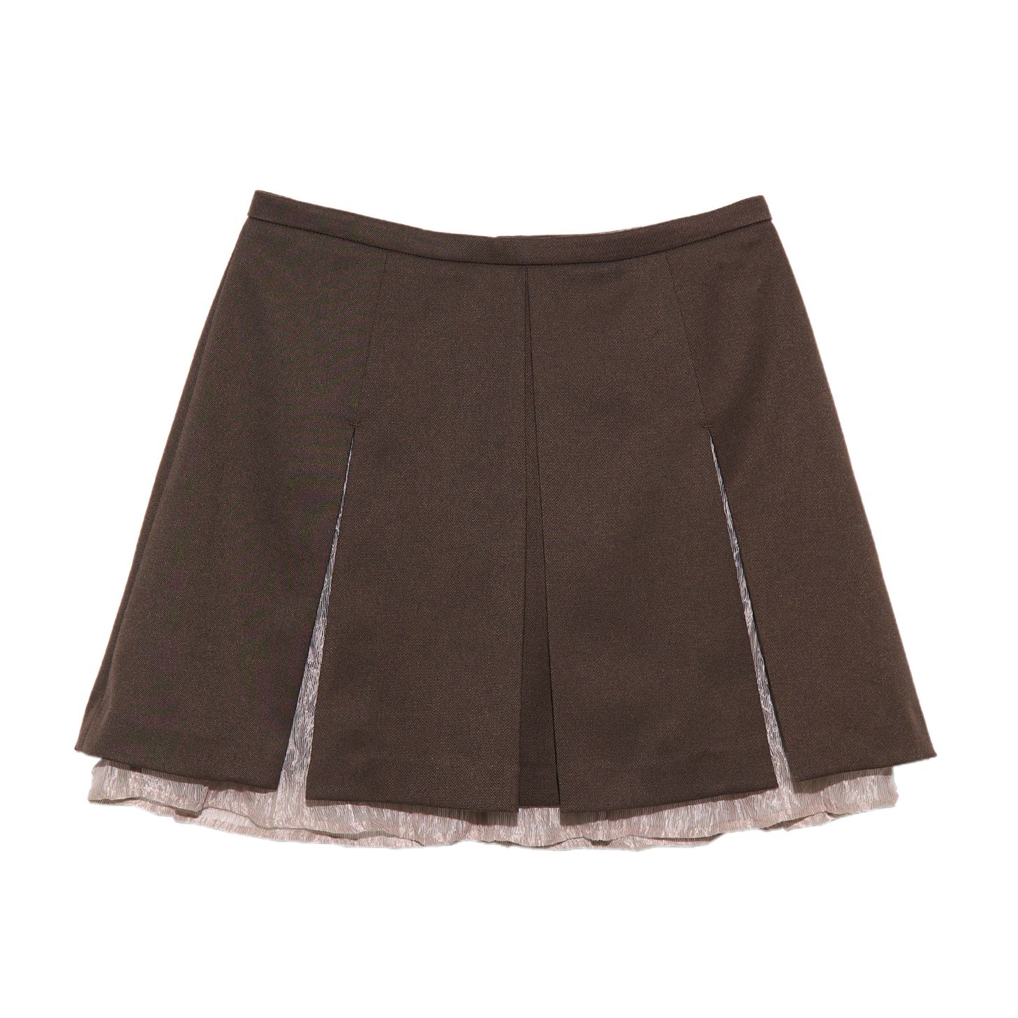 ミニスカート Gyeong : 24SS / Pleats Slit Skirt (2colors) Gyeong : 24SS / Pleats Slit Skirt (2colors) (Gyeong/ミニ