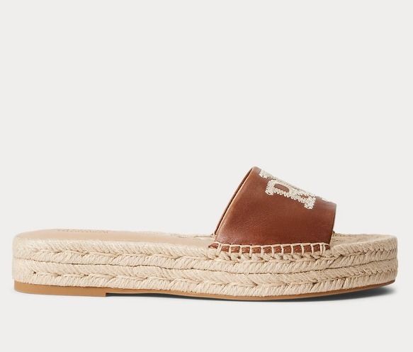 RALPH LAUREN ロゴ エスパドリーユ フラット サンダル 全4色