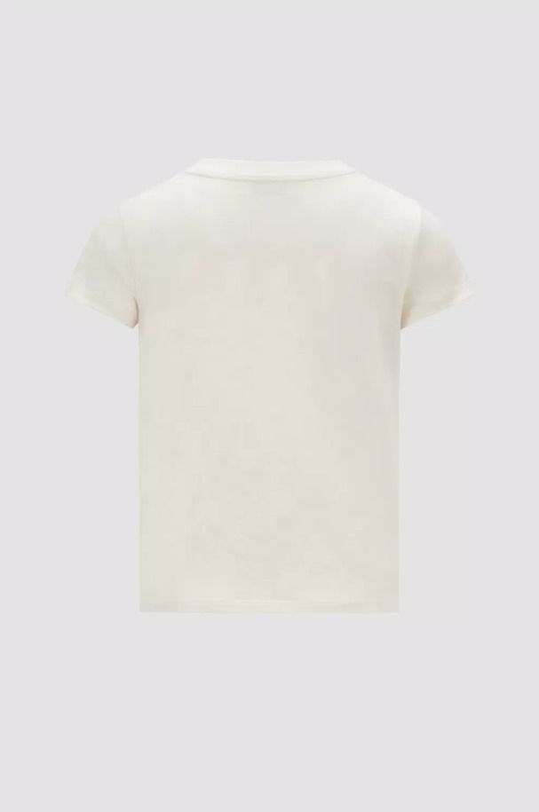 大人もOK MONCLER2024春夏 ロゴ刺しゅう入り半袖Tシャツ 12A/14A