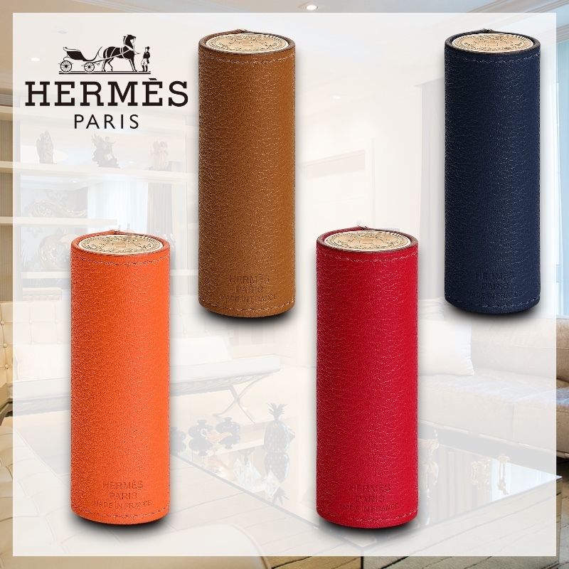 HERMES レザー リップケース　リップスティックケース エルメスのリップ「ルージュ・エルメス」専用のレザーケースに