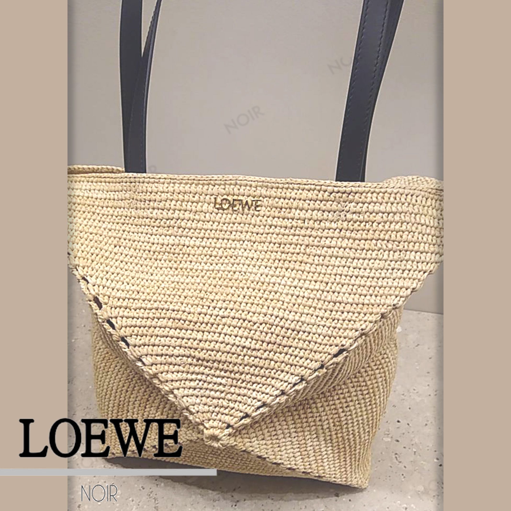 【直営店買付】ロエベ☆パズルフォルド トート 2WAY☆A779G50X08 国内即発 LOEWE パズルフォルド トート(ラフィア) (LOEWE