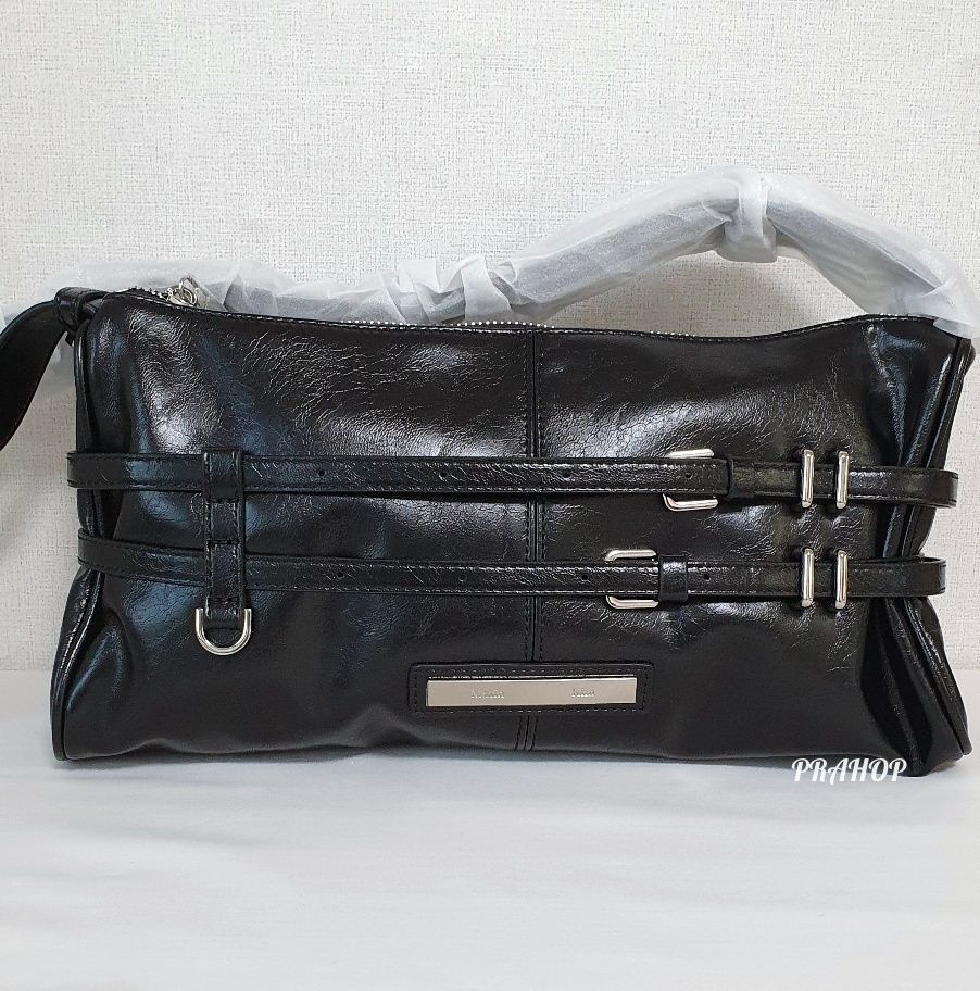Matin Kim】 DOUBLE BELTED STRAP MINI BAG ☆追跡可 (Matin Kim