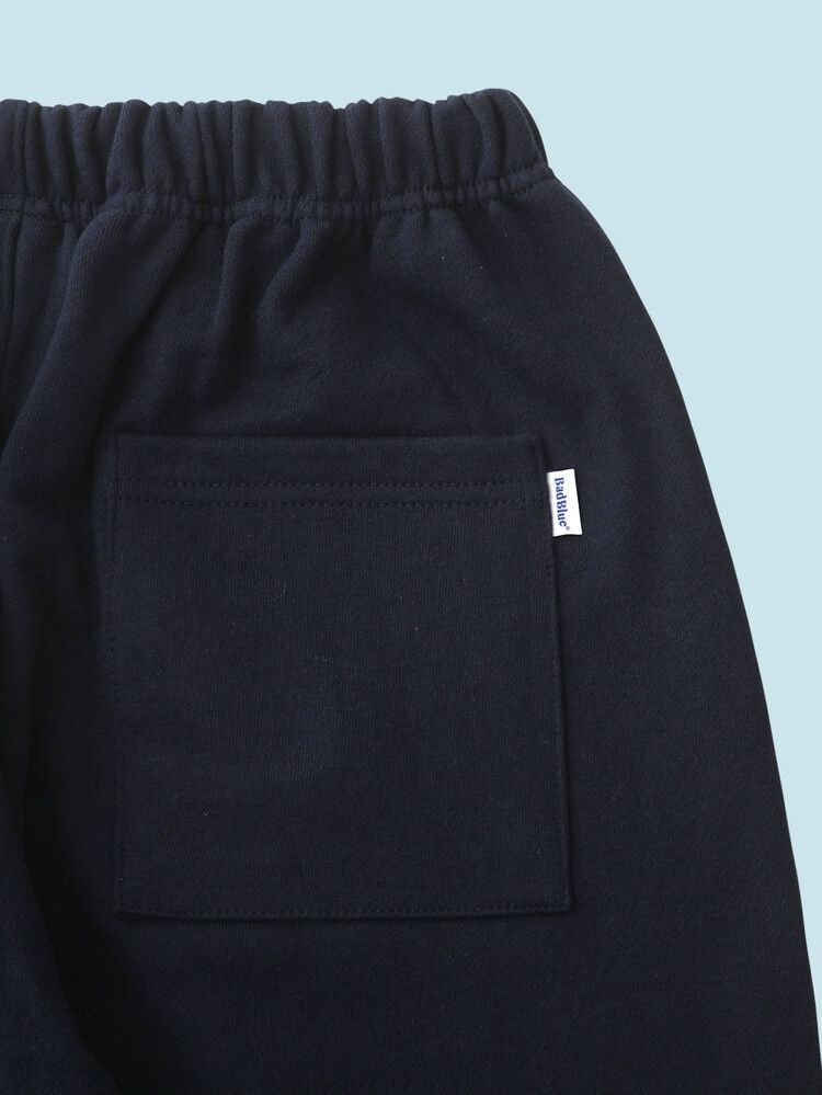 韓国BAD BLUE バッドブルー】Logo Sweat Pants White/Navy (Bad