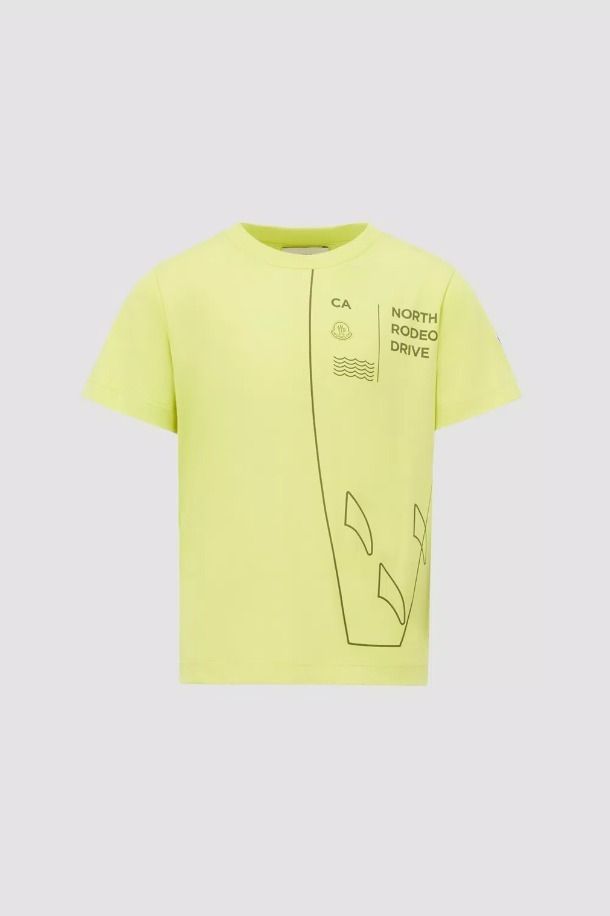 大人もOK MONCLER2024春夏 ロゴプリント入り半袖Tシャツ 12A/14A (MONCLER/キッズ用トップス)  J19548C0000189AFV12U【BUYMA】