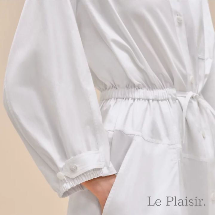 大人の余裕漂う一枚♡【HERMES】「モザイク」シャツドレス 大人のエレガント シャツワンピ【HERMES】シャツドレス (HERMES