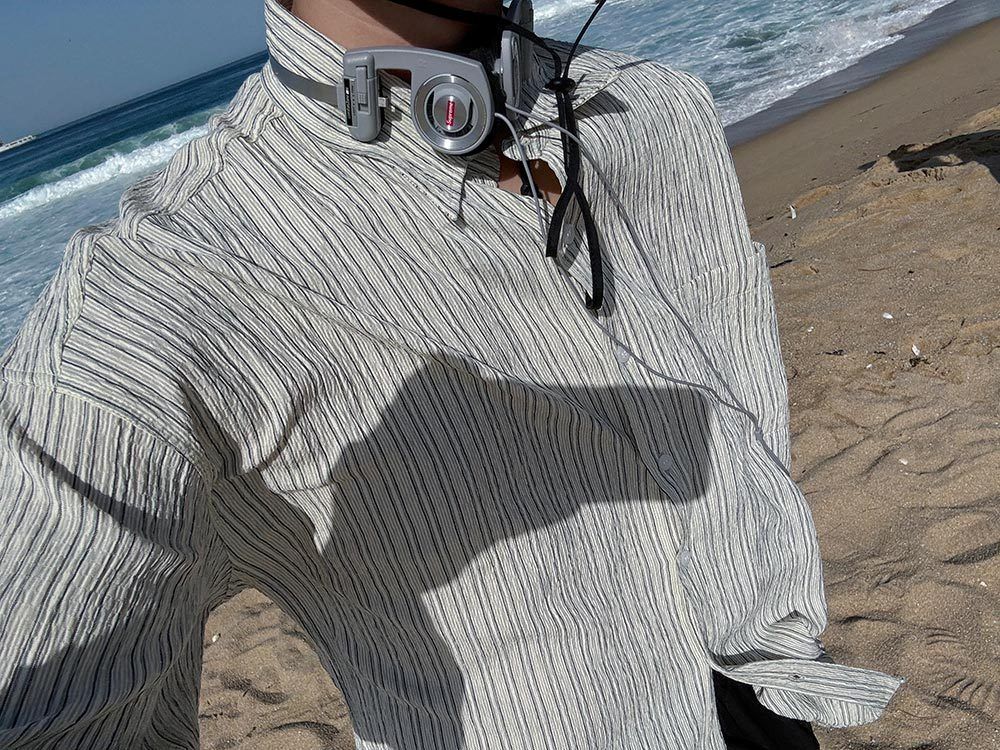 ASCLO Seersucker Marine Stripe Shirt (3color) (ASCLO