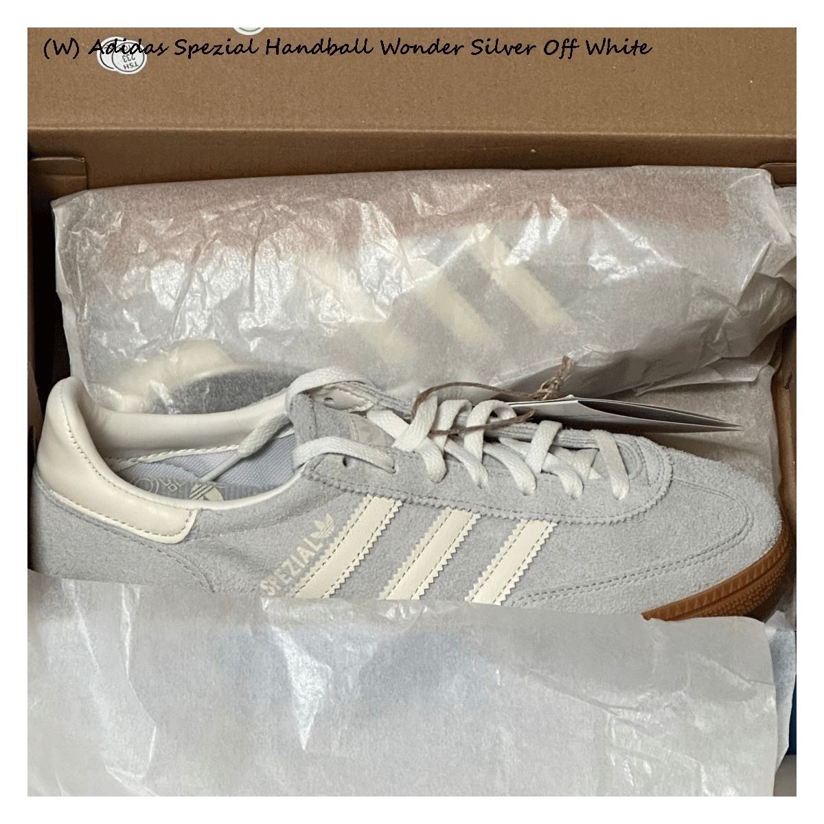 ☆ (W) Adidas Spezial Handball Wonder Silver Off White