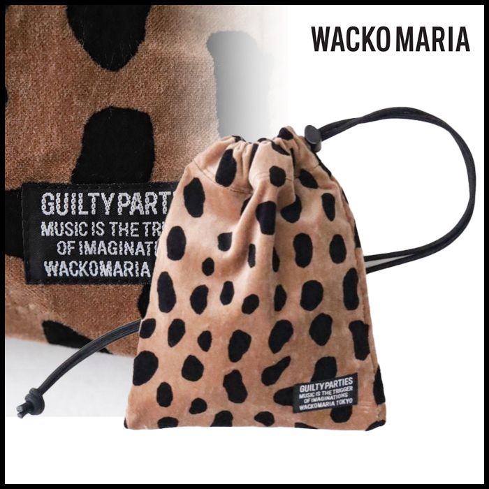 WACKO MARIA VELOUR DRAWSTRING BAG 巾着 ベロア