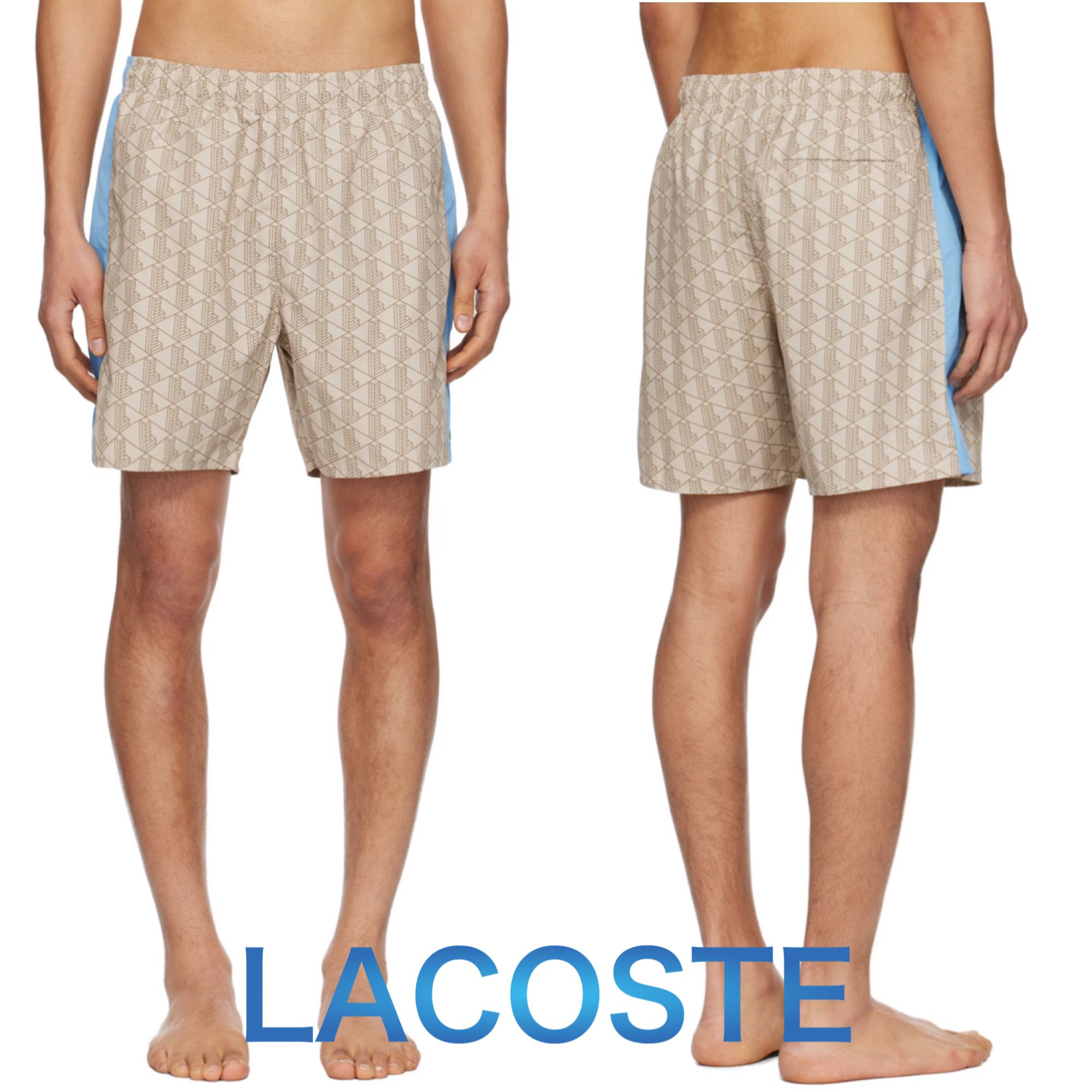 【LACOSTE】MONOGRAM PRINT モノグラム ハーフパンツ LACOSTE】MONOGRAM PRINT モノグラム ハーフパンツ (LACOSTE