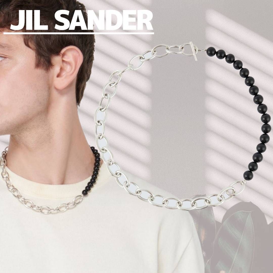 【JIL SANDER】スターリングシルバー チェーンネックレス JILSANDER*スターリングシルバー チェーンネックレス メンズ