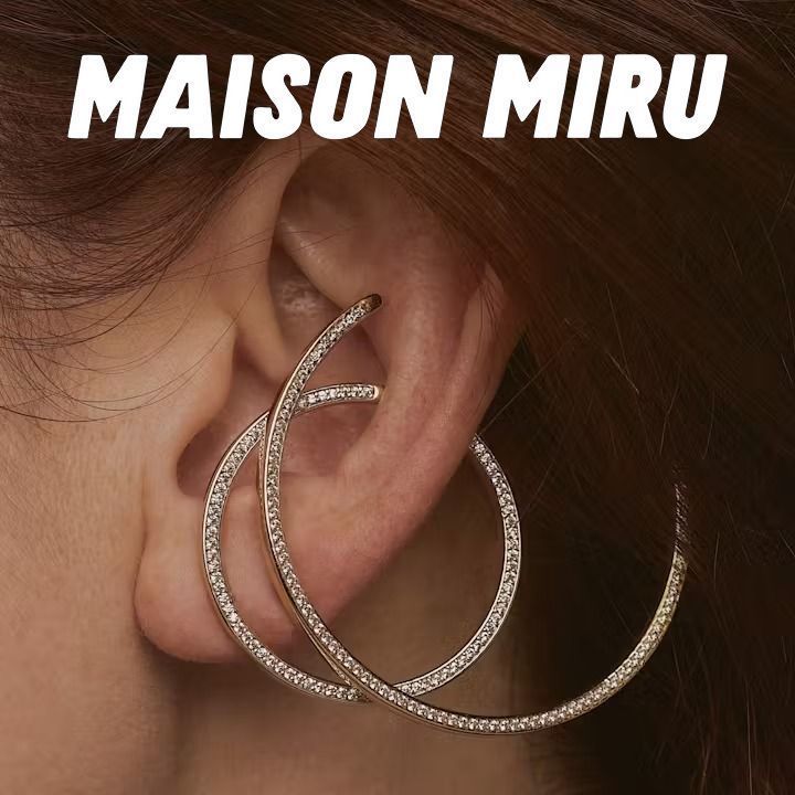 【MAISON MIRU】ORBITAL CRYSTAL CARTILAGE HOOPピアス Orbital Crystal Cartilage Hoop