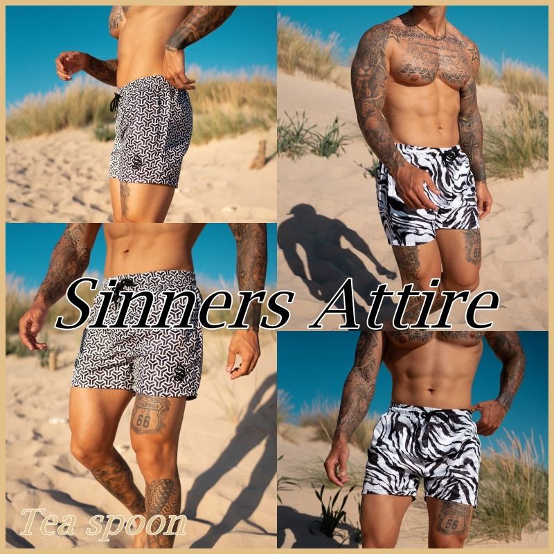 グランドセール 漫画 Sinners Attire◇Resort Shorts スイム パンツ 2色展開 送料込 水着・ラッシュガード