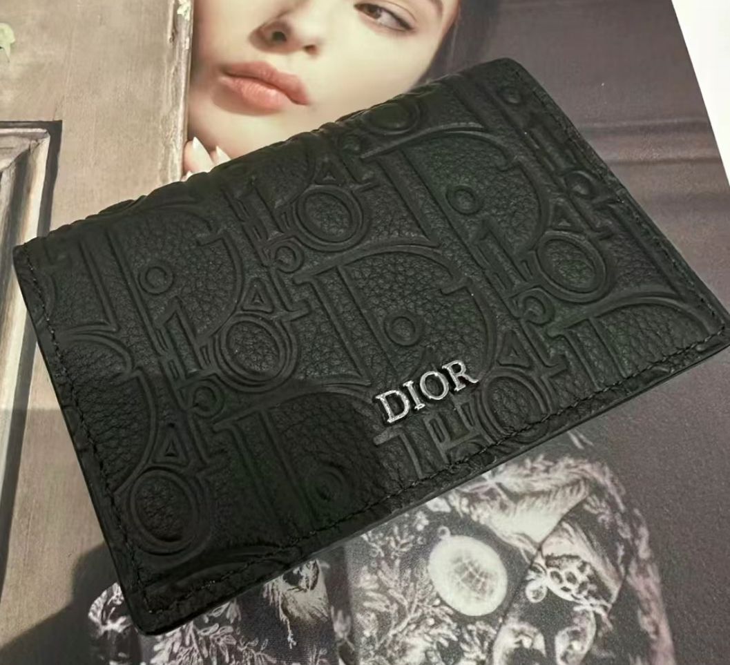 DIOR 名刺入れ S5611 CTZQ M928【ランク：A】 Dior S5611 CTZQ M928 Card Case Saddle Bloom Card Holder Dior