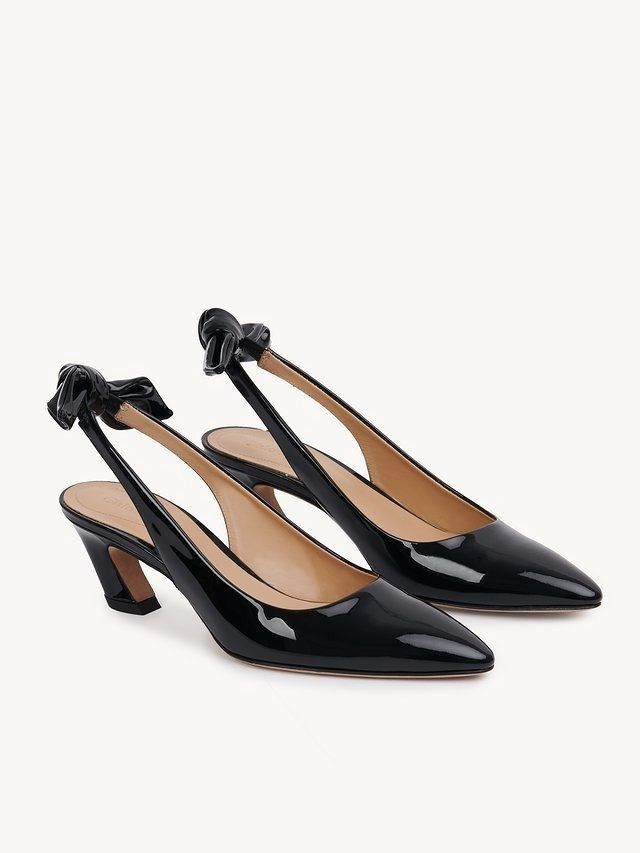 Chloe 関税込 Andrea パンプス バックリボンが上品】Chloe 《OLI》スリングバックパンプス