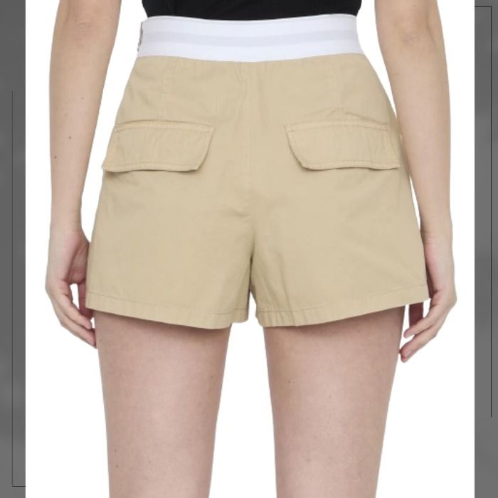 Alexander Wang ☆カーキ Rave カーゴショートパンツ 夏おすすめ【alexanderwang】high waisted cargo rave shorts