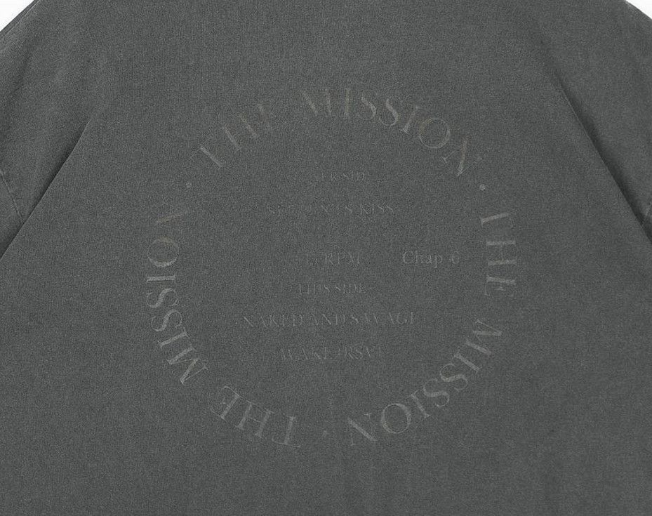 No.0744 mission washing half T (3color) (HOLY IN CODE/T