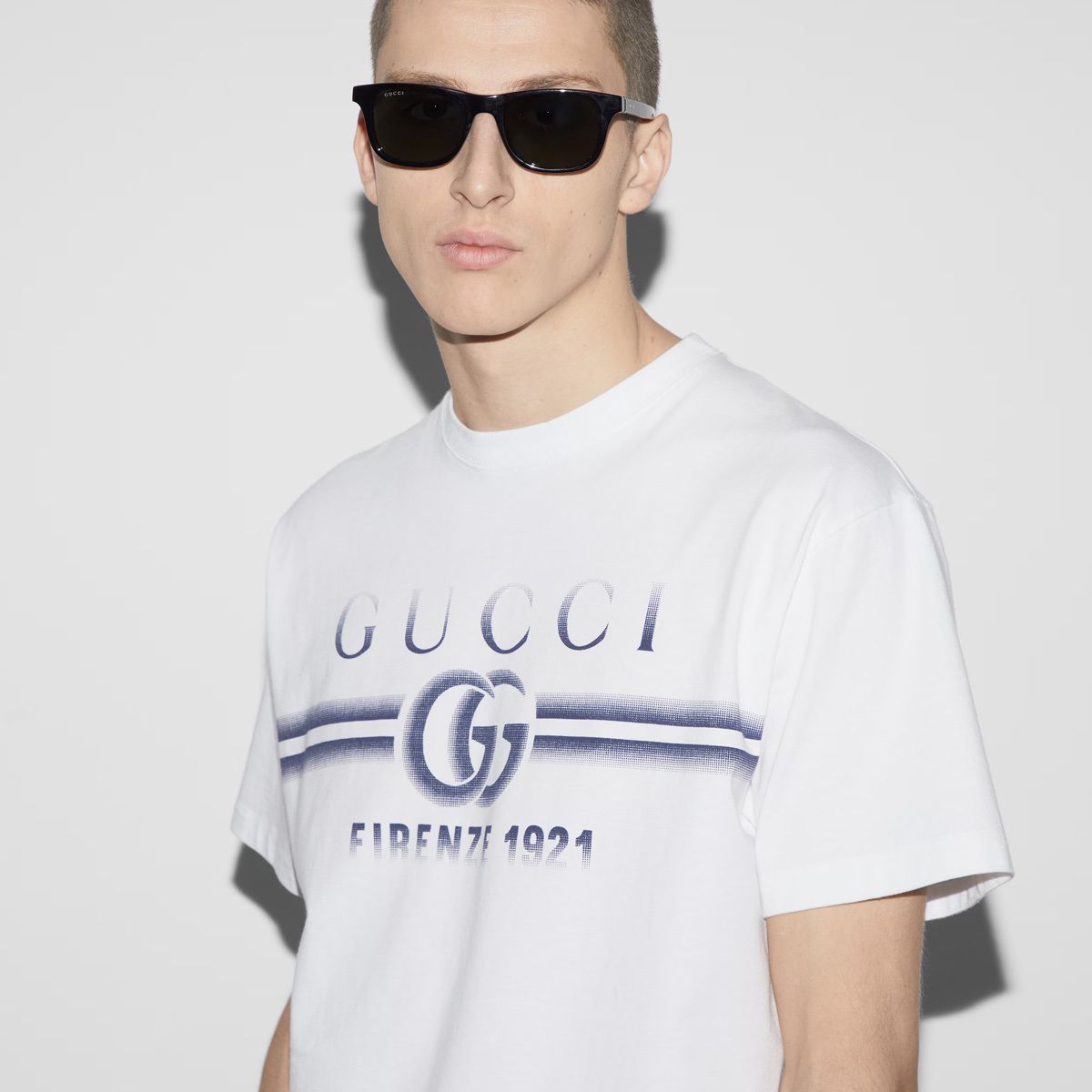 注目の新作♪【GUCCI】プリント 長袖コットンジャージーTシャツ グッチ プリント コットンジャージー Tシャツ | アウトレット