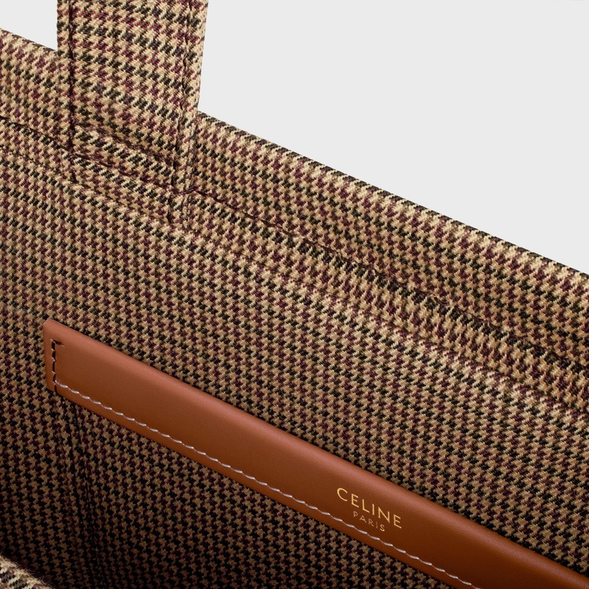 【CELINE】エレガント♪スモール カバ タイス 千鳥格子柄 直営店梱包【CELINE】 レディース 千鳥格子スモール カバ タイス
