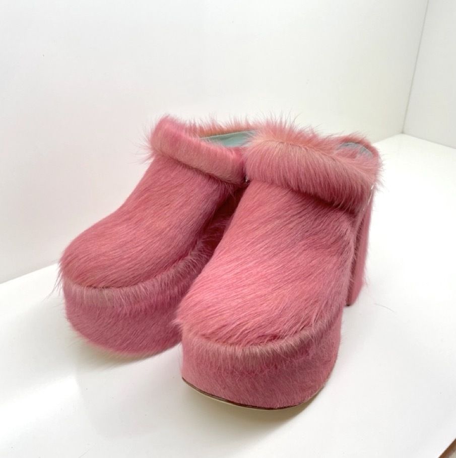【大放出セール】 ☆vivienne westwood☆クロッグ ファー ピンク ヒールサンダル 靴